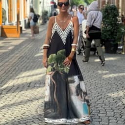 Casual Off Shoulder Hollow Swing Beach Dress Loose Suspender Summer Bohemian Dress Vintage Women V Neck Sleeveless Holiday Dress