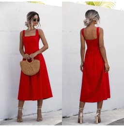 Customizable Women Long Dress Summer Sexy Backless Casual White Ruched Slip Midi Sundresses Pleated Spaghetti Strap Clothes