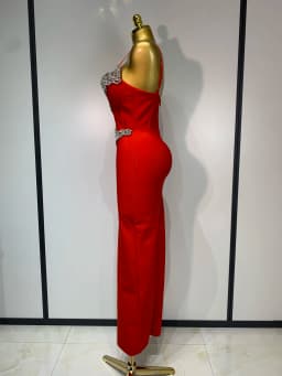Women Bodycon Bandage Dress Wedding Sexy Backless Luxury Rhinestone Clothes Nightclub Evning Party Birthday Maxi Long Dresses