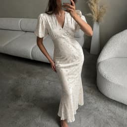 Ticketsx Elegant Women's Print Dress Summer Fashion Ruched Patchwork Lace Up Slim Long Dress Vintage Party Vacation Female Dress