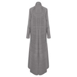 Miyake Pleated Turndown Collar Long Sleeve Cardigan Dress Long Coats Women New Abaya Fashion Solid Loose Large Size Clothes