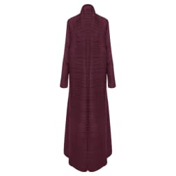 Miyake Pleated Turndown Collar Long Sleeve Cardigan Dress Long Coats Women New Abaya Fashion Solid Loose Large Size Clothes