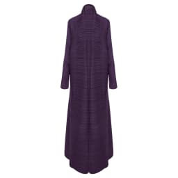 Miyake Pleated Turndown Collar Long Sleeve Cardigan Dress Long Coats Women New Abaya Fashion Solid Loose Large Size Clothes