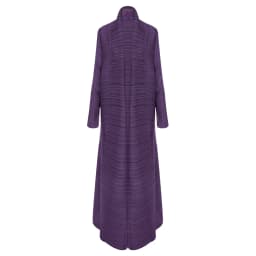 Miyake Pleated Turndown Collar Long Sleeve Cardigan Dress Long Coats Women New Abaya Fashion Solid Loose Large Size Clothes