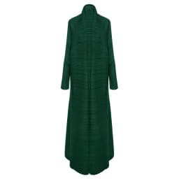 Miyake Pleated Turndown Collar Long Sleeve Cardigan Dress Long Coats Women New Abaya Fashion Solid Loose Large Size Clothes