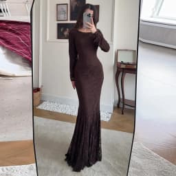 Long Dress Women Lace Dresses A Line Vestidos Round Neck Full Sleeve Hip Wrap Shawl Mermaid Elegant Slim Evening Wedding 2026