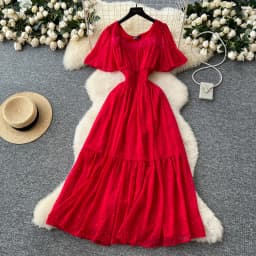 Elegant Sexy High Waist chiffon glitter Vacation Vestidos Slim Women Party Ceremonial Dress