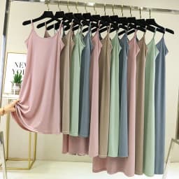 Summer Thin Ice Silk Camisole Dress Women's A-Line Midi Skirt Casual Wear Large Size Inner Wear Dress Korean Style