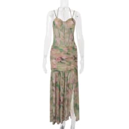Sexy Sleeveless Floral Print Long Dresses Fashion Women Split Spaghetti Strap Summer Bodycon Casual Beach Evening Party Vestidos
