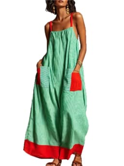 Summer New Elegant Sleeveless Striped Suspender Dress Women's Fashion Boho Casual Office Holiday Party Dresses For Women Robe