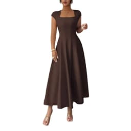 2026 Fashion Elegant Evening Dress A-line Dresses For Woman Party Wedding Vestidos Temperament Short Sleeves Solid Color Banquet