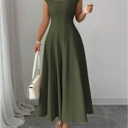 2026 Fashion Elegant Evening Dress A-line Dresses For Woman Party Wedding Vestidos Temperament Short Sleeves Solid Color Banquet