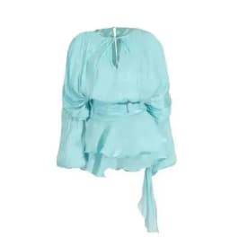 LGRQ 2026 New Summer Fashion Women Clothes Round Neck Lantern Sleeves Satin Short Dress With Shorts Under Two Pieces Set