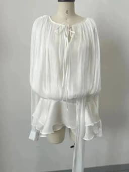 LGRQ 2026 New Summer Fashion Women Clothes Round Neck Lantern Sleeves Satin Short Dress With Shorts Under Two Pieces Set