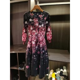 LANMREM Spring New Oil Painting Print Ruched Dress Women's Beach Vacation Platycodon French Long Dress Fairy Style