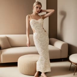 CM.YAYA 2025 Summer Women Sequins Beading Strap Sleeveless Bodycon Maxi Long Dress Sexy Night Evening Birthday Party Dresses