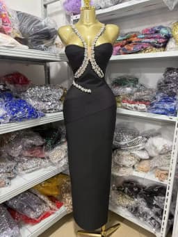 Women Sexy Sleeveless Luxury Rhinestone Maxi Long Bodycon Bandage Dressed Birthday Party Elegant Knitted Bodycon Clothing