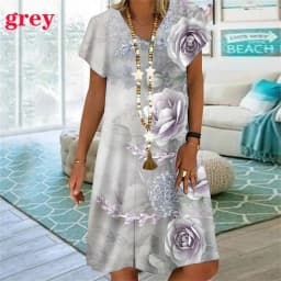 New Rainbow Striped 3D Print Women Dress Elegant Sweet Casual V-Neck Short Sleeve A-Line Dress Summer Fashion Oversized Clothing