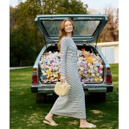 AP SS2026 Women's Dress Striped Cardigan and Dress Soft Three Color Options Fashionable Women's Outfit