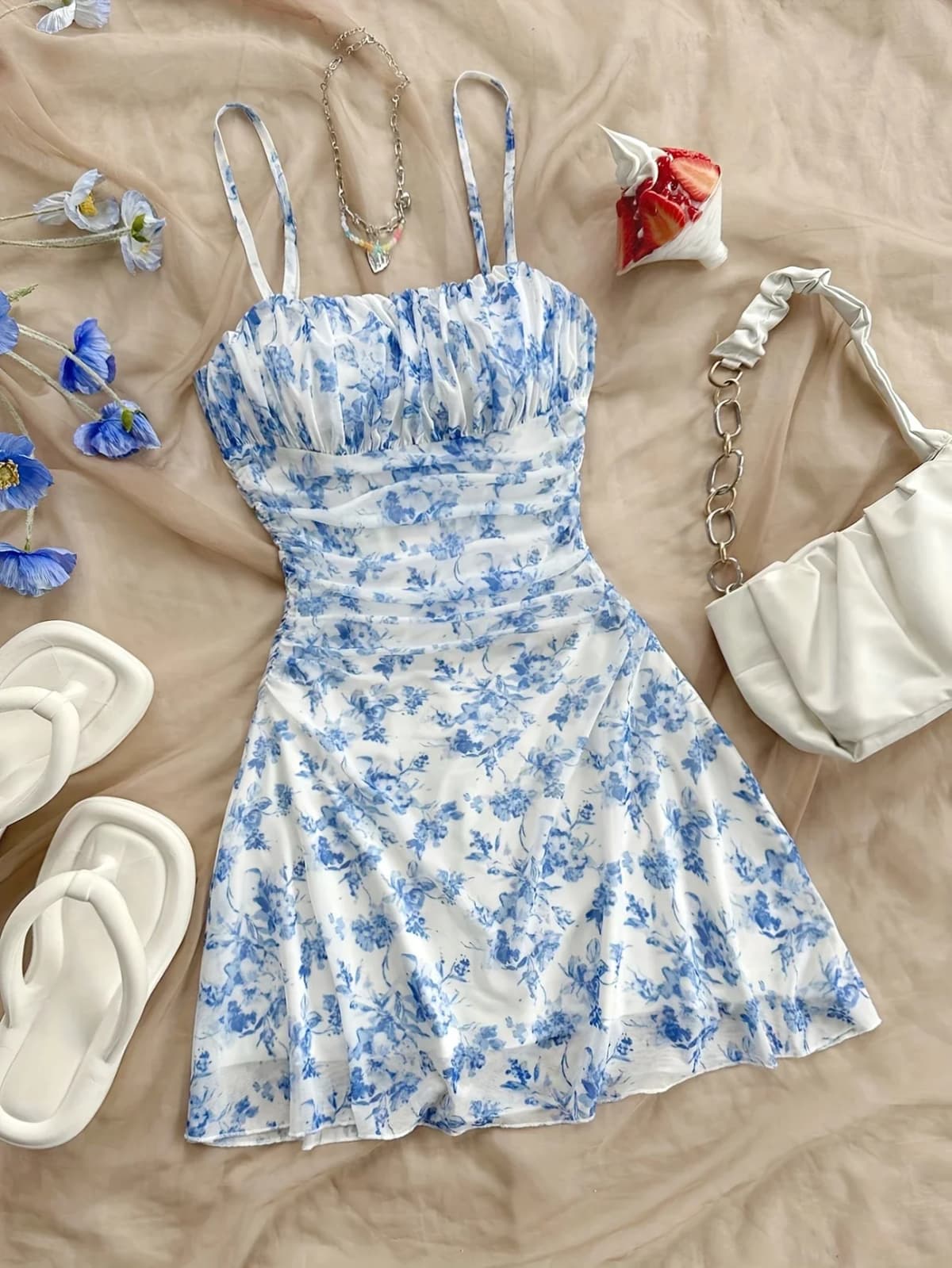 Sexy Square Neck Printed Slim Fit A-Line Skirt Nightclub Party Womens Summer Chic Shoulderless Suspender Mini Dress