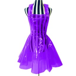 Women Plastic PVC Dress See Through A Line Transparent PVC Clear Dress Waterproof Dress Sexy Costume Gothic Sheer dress S-7XL