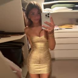 Women Trendy Sexy Gold Tight Short Dresses Luxury Off Shoulder Backless Strapless V-neck Mini Skirt New Outfit Party Date Dress