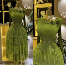 Miyake Pleated Dress 2025 Diagonal Collar Elegant Loose Solid Color Big Pendulum Pleated Skirt African Women's Summer New