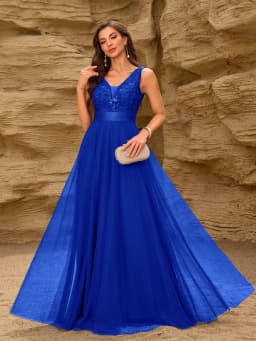 HBLL Sexy Prom Bridesmaid Dresses for Women Elegant Mesh Birthday Evening Party Dress Woman Maxi Sequin Summer Dress Vestidos
