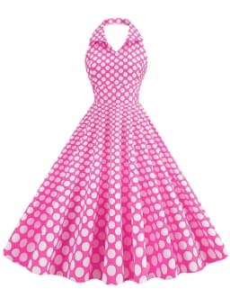 Hepburn Summer Dress Women Plaid Vintage Halter Robe Housewife Retro 50s 60s Midi Dresses Vestidos
