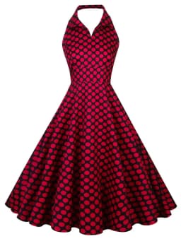Hepburn Summer Dress Women Plaid Vintage Halter Robe Housewife Retro 50s 60s Midi Dresses Vestidos