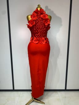 Women Sexy Sleeveless Flower Beading Bodycon Bandage Dresses 2026 Celebrity Elegant Cocktail Luxury Birthfay Evening Party Dress