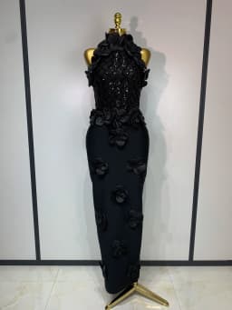 Women Sexy Sleeveless Flower Beading Bodycon Bandage Dresses 2026 Celebrity Elegant Cocktail Luxury Birthfay Evening Party Dress