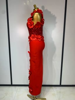 Women Sexy Sleeveless Flower Beading Bodycon Bandage Dresses 2026 Celebrity Elegant Cocktail Luxury Birthfay Evening Party Dress