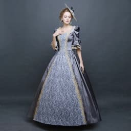 Palace Princess Queen Elegant Ball Party Formal Maxi Dress Medieval Lace Square Neck Medieval Renaissance Victorian Vestidos