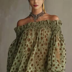 Fashion Women Elegant Polka Dot Party Cocktail Short Dress Off The Shoulder Puff Sleeve Lace Hem Loose Fit Evening Mini Dresses