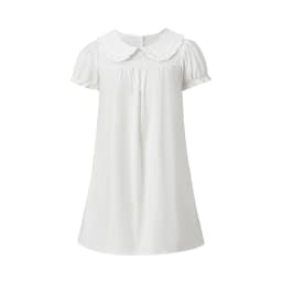 Maemukilabe Women Vintage Doll Collar Babydoll Dress Preppy Aesthetic Puff Sleeve A-Line Dress Y2k Fairy Cute Loose Fit Dress