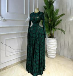 CM.YAYA Women O-neck Long Sleeve Pleated Inner A-line Maxi Dress 2026 Evening Sexy Party Birthday Vacation Long Dresses Vestidos