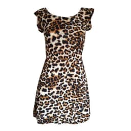 Women Summer Dresses Leopard Print Dress Plus Size S-XXL Slim Beach Dress Girl High Quality Casual Mini Dress