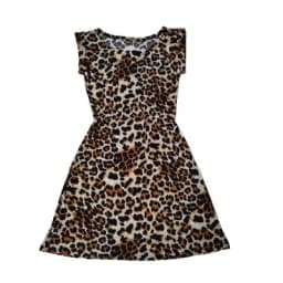 Women Summer Dresses Leopard Print Dress Plus Size S-XXL Slim Beach Dress Girl High Quality Casual Mini Dress