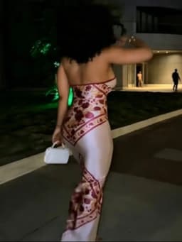 Women's Satin Bandana Print Halter Neck Maxi Dress Backless Bodycon Hot Summer Evening Party Cocktail Club Long Dress
