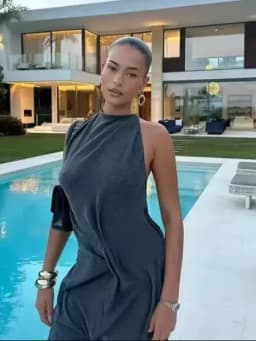 Woman Burgundy Asymmetrical Ruched Mini Dress Elegant Sleeveless Halter Neck Robe Fashion 2026 Lady Summer Evening Party Dresses