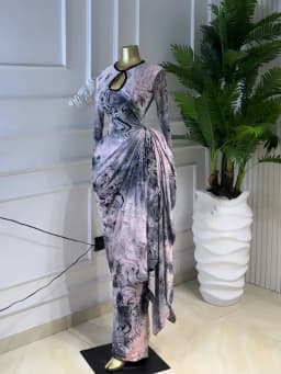 CM.YAYA Women Tie Dye Print Ribbon Ruched Long Sleeve Bodycon Maxi Long Dress 2026 Sexy Birthday Party Vacation Trendy Dresses