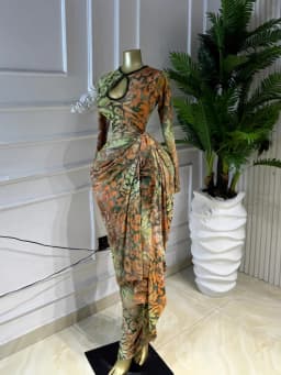 CM.YAYA Women Tie Dye Print Ribbon Ruched Long Sleeve Bodycon Maxi Long Dress 2026 Sexy Birthday Party Vacation Trendy Dresses