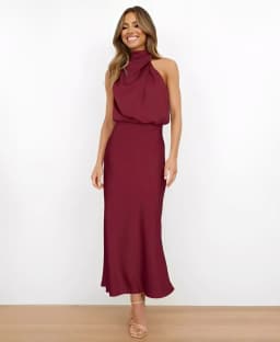 Summer Luxury Sleeveless Silk Satin Long Dress Women Elegant Off Shoulder Celebrity Evening Dress Partywear Lady Trumpet Dress