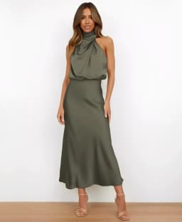 Summer Luxury Sleeveless Silk Satin Long Dress Women Elegant Off Shoulder Celebrity Evening Dress Partywear Lady Trumpet Dress