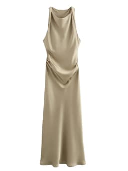 Satin Long Dresses for Women 2025 Summer Slip Midi Dress Woman Sexy Evening Party Dress Sleeveless Female Elegant Dresses