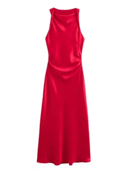 Satin Long Dresses for Women 2025 Summer Slip Midi Dress Woman Sexy Evening Party Dress Sleeveless Female Elegant Dresses