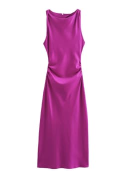 Satin Long Dresses for Women 2025 Summer Slip Midi Dress Woman Sexy Evening Party Dress Sleeveless Female Elegant Dresses