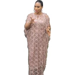 African Mom Dress Fashion Luxury Quality Shiny Sequin Suspender + Inner Skirt