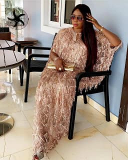African Mom Dress Fashion Luxury Quality Shiny Sequin Suspender + Inner Skirt